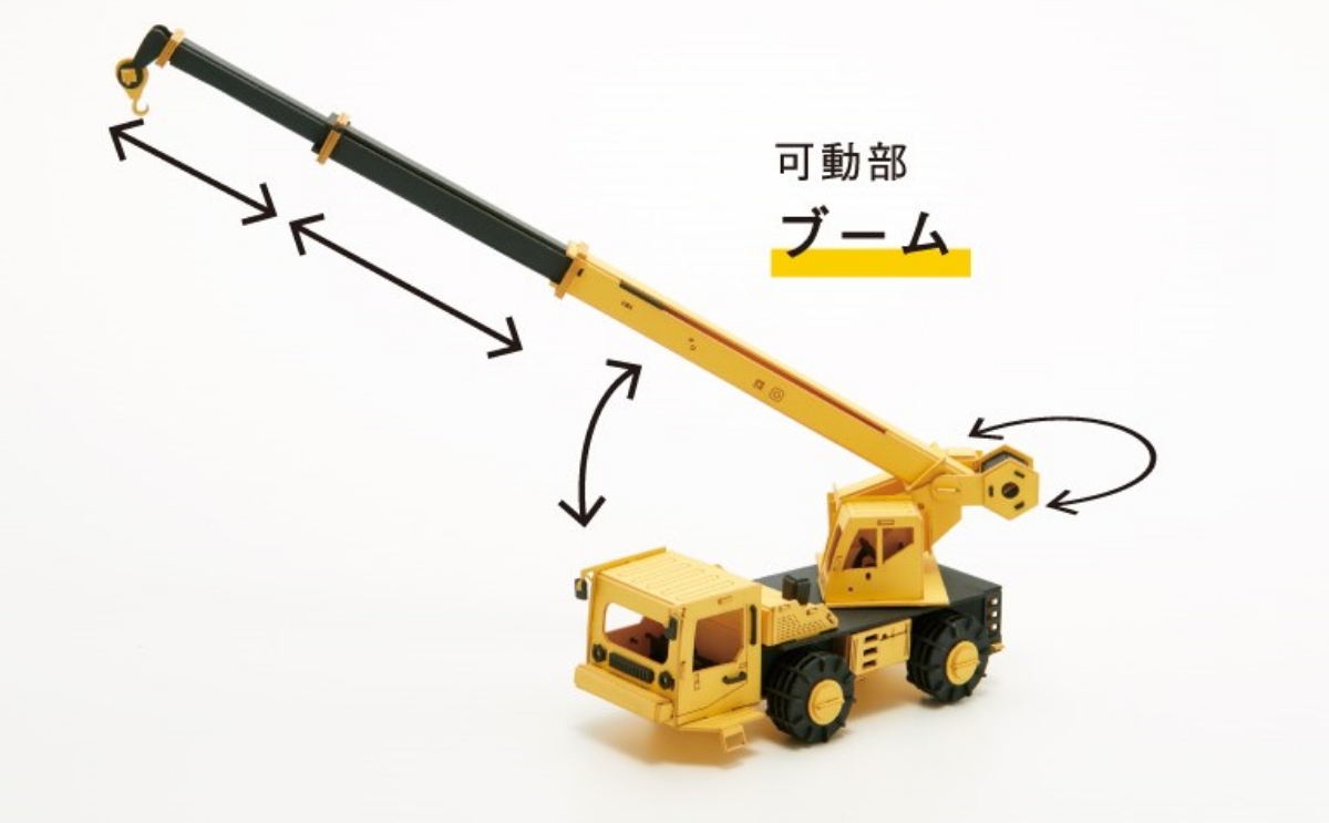 カーズクラフト　クレーン車完成品の説明